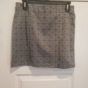 Classic Gray Plaid Women's Skirt
